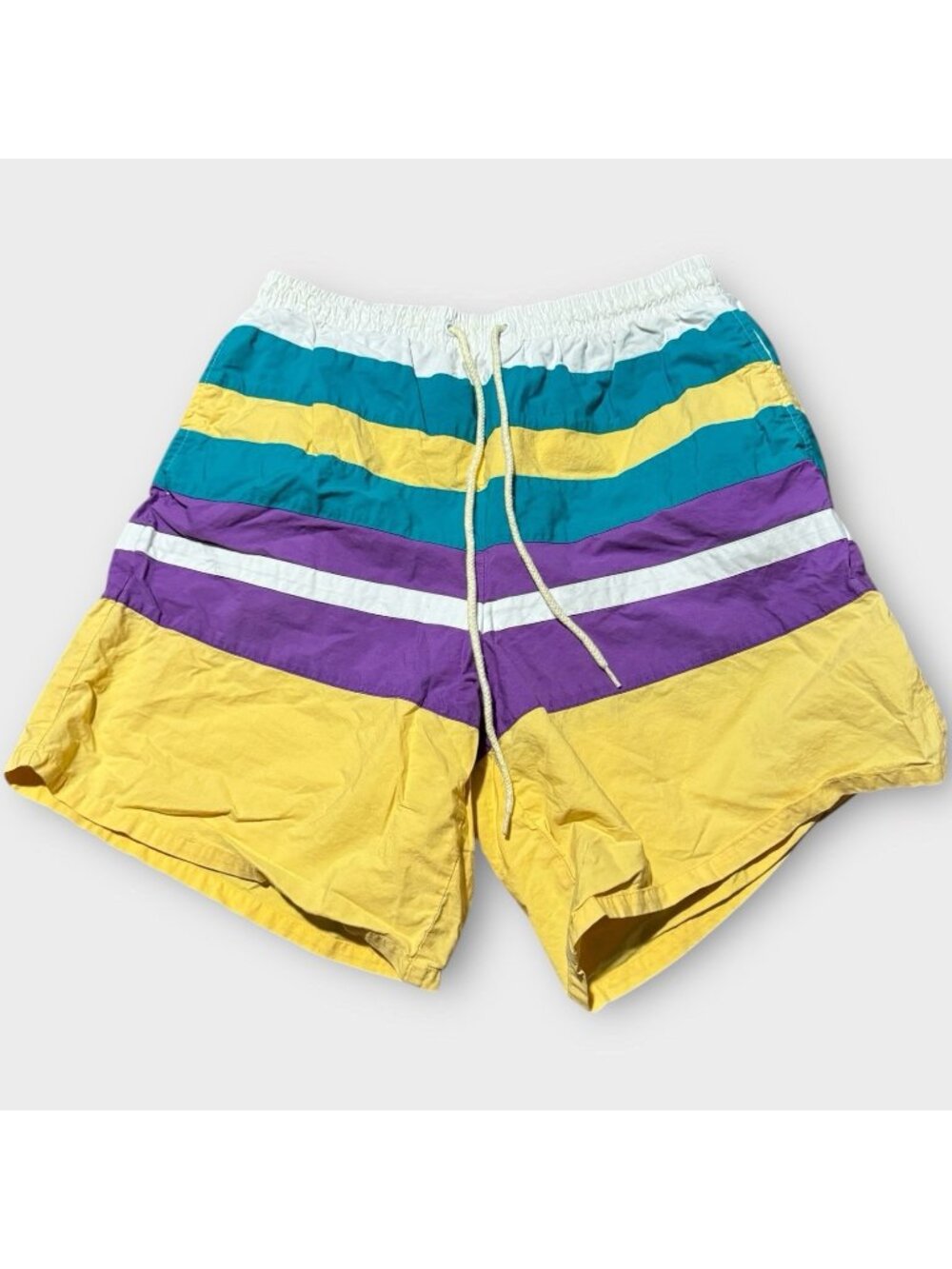 Vintage K-Mart 80-90s Oceanside Surf Swim Trunk Shorts Beach Sportswear Grunge